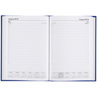 CUMBERLAND PREMIUM DIARY Day To Page Casebound A5 Blue