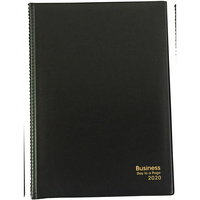 BUSINESS DIARY A5 2 Days To Page Black