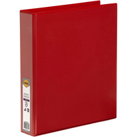 MARBIG CLEARVIEW INSERT BINDER A4 2D Ring 38MM Red