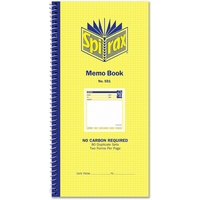 SPIRAX BUSINESS BOOK 551 Memo 279mm x 144mm Carbonless Side Opening
