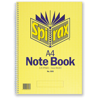 SPIRAX NOTEBOOK 595 A4 120 Page Side Opening