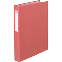 COLOURHIDE RING BINDER A4 2D Ring 25mm Coral