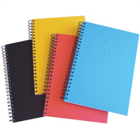 SPIRAX NOTEBOOK HARDCOVER 512 A4 200 Page Side Opening Assorted