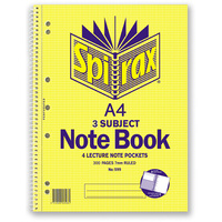 SPIRAX SUBJECT BOOK 599 A4 300 Page 3 Subject