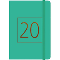 CUMBERLAND ESSEX DIARY Week To View Casebound A5 Fashion Teal