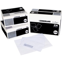 CUMBERLAND ENVELOPE LASER DL Strip Seal Window Face Secretive White Box of 500