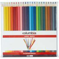 COLUMBIA COLOUR SKETCH PENCILS Assorted Colours Wallet of 24