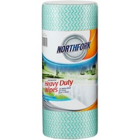 NORTHFORK HEAVY DUTY Antibacterial Perforated Wipes 90 Sheets Per Roll Green