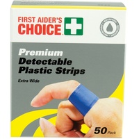 TRAFALGAR BLUE PLASTIC STRIP FAC Blue Plastic Strip Pack of 50