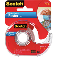 SCOTCH MOUNTING TAPE 109 Removable Poster 1.9cm x 3.8m