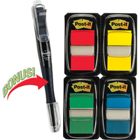 POST-IT FLAGS 680-RYBGVA With Highlighter Assorted Pack of 200