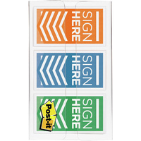 POST-IT FLAGS 682-SH-OBL Sign Here Assorted Pack of 60