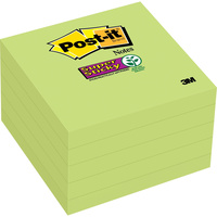 POST-IT SUPER STICKY NOTES 654-5SSLE 75mm x 75mm Limade Pack of 5