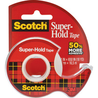 SCOTCH TAPE 198 Super Hold Dispenser Clear 19mm X 16.5m