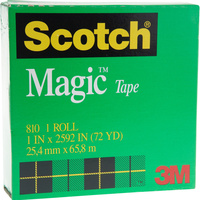 SCOTCH 810 MAGIC TAPE 25mmx66m Roll