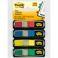 POST-IT FLAGS 683-4 11.9mm x 43.2mm Assorted Pack of 140