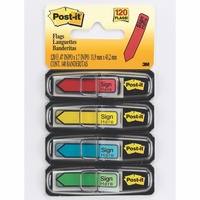 POST-IT FLAGS 684-SH Sign Here Assorted Pack of 120