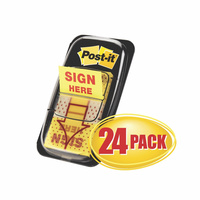 POST-IT FLAGS 680-9-24 25.4mm x 43.2mm Assorted Pack of 1,200