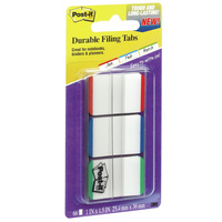 POST-IT DURABLE TABS 686L-GBR 25mm x 38mm Assorted Pack of 66