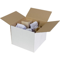 CUMBERLAND SHIPPING BOX Regular White 150mm x 150mm x 150mm Pack of 25