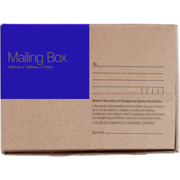 CUMBERLAND MAILING BOX Brown Address 220mm x 160m x 77mm Pack of 25