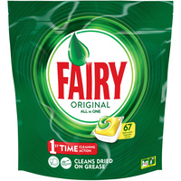 FAIRY DISHWASHER TABLETS ALL-IN-ONE LEMON Pack of 67