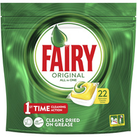 FAIRY DISHWASHER TABLETS ALL-IN-ONE LEMON Pack of 22