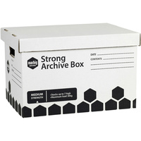 MARBIG STRONG ARCHIVE BOX W305xL400xH260 Blk/White