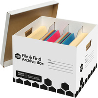 MARBIG FILE & FIND ARCHIVE BOX W390xH320xL420mm