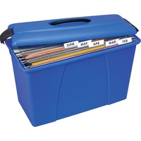 CRYSTALFILE CARRY CASE Blue/Black Trim