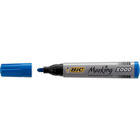 BIC 2000 MARKING PERMANENT Markers Bullet Blue Pack of 12