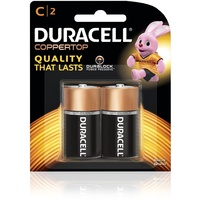 DURACELL COPPERTOP BATTERY C Carded Pack of 2