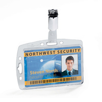DURABLE ID SECURITY PASS HOLDER SET Pack of 10