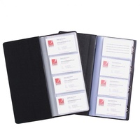 MARBIG BUSINESS CARD BOOK Non-Indexed Black