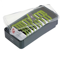 MARBIG BUSINESS CRD FILING BOX Pro Series 400Cap Grey/Lime
