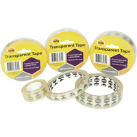 MARBIG OFFICE TAPE 12mmx33m Clear Roll