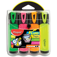 MAPED HIGHLIGHTER ASSORTED Pack of 4