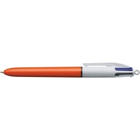 BIC 4 COLOUR BALLPOINT PENS Fine Retractable Pack of 12