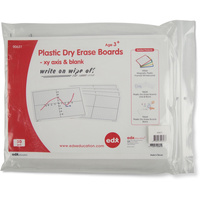 EDX EDUCATION STUDENT Whiteboards X-Y Grid Pack of 30