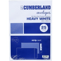CUMBERLAND ENVELOPE POCKET B4 Strip Seal Plain White Pack of 25
