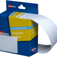 AVERY DMR8943W DISPENSER LABEL Rectangle 89x43mm White Pack of 100