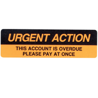 AVERY DMR1964R2 DISPENSER LBL Printed Urgent Action Orange Pack of 125
