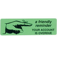 AVERY DMR1964R4 DISPENSR LABEL Printed Friendly Reminder Green Pack of 125
