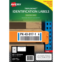 Avery 959220 Triple Bond Industrial Labels White L6140