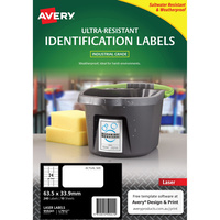 Avery 959241 Ultra Heavy Duty Industrial Labels White L7912