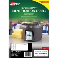 Avery 959242 Ultra Heavy Duty Industrial Labels White L7913