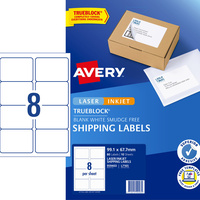 AVERY INTERNET SHIPPING LABELS L7165 8L/P/Sht 99.1x67.7mm Pack of 80