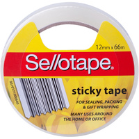 Sellotape Sticky Tape 12mmx66m Clear