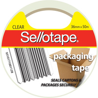 Sellotape Hot-Melt Adhesive Packaging Tape 36mmx50m Clear