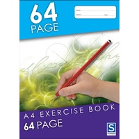 SOVEREIGN A4 EXERCISE BOOK 8MM Ruled 64 Page